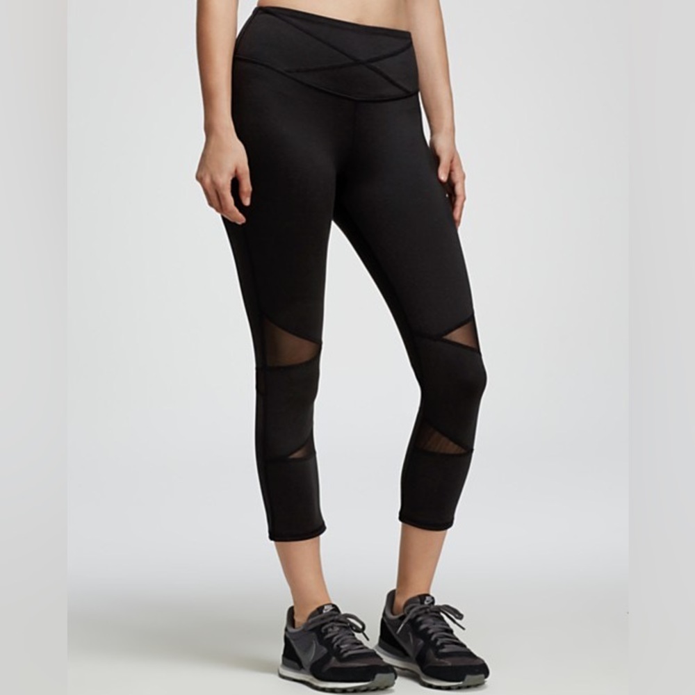 Yummie by Heather Thomson Legging Leah Capri Tech Mesh Black